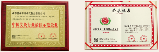 熱烈祝賀蘄善堂被評(píng)選為“中國艾灸行業(yè)最佳示范企業(yè)”“中國馳名品牌”！